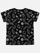 Baby Boys 100% Cotton Round Neck Half Sleeve Printed T-Shirt with Breathable Fabric and Regular Fit - Pack of 1