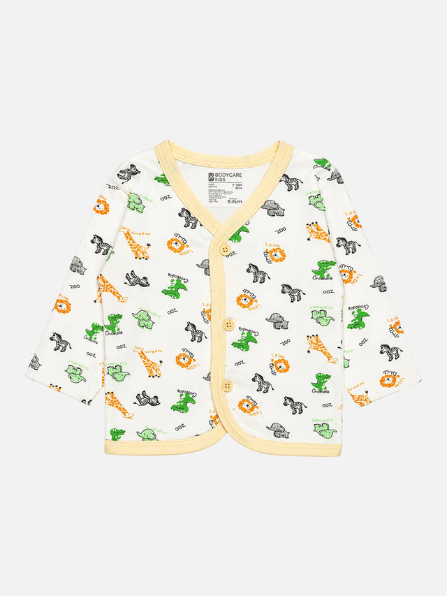 Unisex Baby Cotton Printed Top and Pyjama Set with Soft Comfort, Coordinated Nightwear Style and Everyday Ease