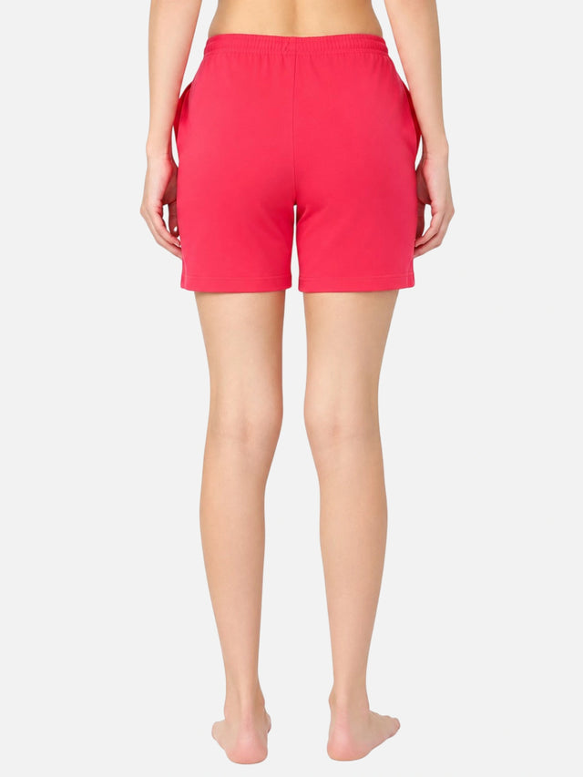 Women 100% Cotton Shorts with Side Pockets, Casual Regular Fit and Comfortable Everyday Styling Essentials