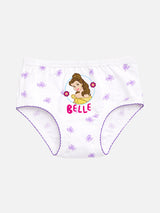 Girls Princess 100% Cotton Panty Character Print Underwear for Soft Comfort and Daily Innerwear Use - Pack of 3