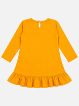 Baby Girls 100% Cotton Full Sleeve Frock with Breathable Fabric, Skin Friendly Regular Fit and Comfortable Wear - Pack of 1
