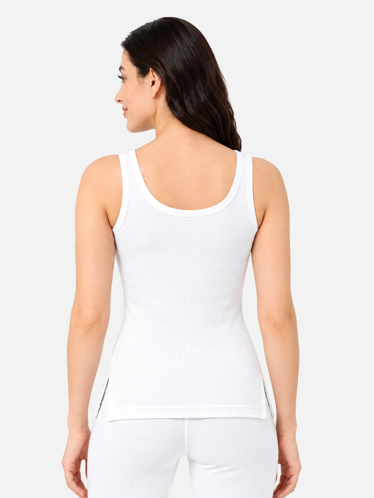 Women 100% Cotton Sleeveless Thermal Top with Round Neck, High Warmth Comfort and Winter Innerwear Essential