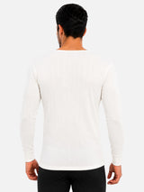 Men Thermal Top with Round Neck Full Sleeves, Thin Fabric High Warmth Comfort and Winter Innerwear Essential