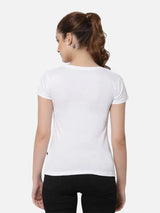 Women T-Shirt Round Neck Half Sleeves with Everyday Styling for Casual Wear and Easy Wardrobe Pairing