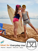 Boys Cotton Solid Innerwear Trunks with Inner Elastic, Soft Breathable Fabric and Stretchable Comfort Fit - Pack of 2