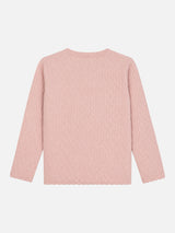 Girls Round Neck Full Sleeves Sweater with Comfortable Winter Wear Styling, Smart Casual Use and Easy Comfort