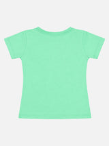 Baby Girls Round Neck Half Sleeve T-Shirt for Casual Wear, Easy Movement, Everyday Comfort and Regular Use