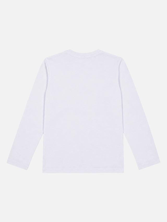 Girls Round Neck Full Sleeves Printed T-Shirt with Casual Styling, Easy Movement and Comfortable Regular Wear Appeal