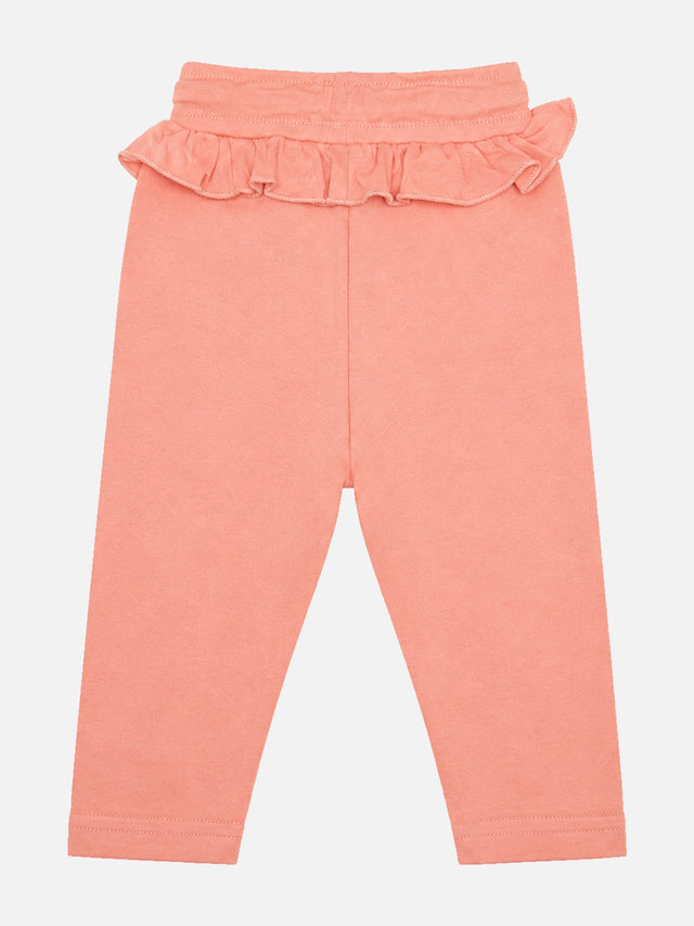 Baby Girls Cotton Printed Track Pant Joggers with Regular Fit for Casual Wear, Lounge Comfort and Easy Movement - Pack of 1