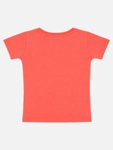 Baby Girls Round Neck Half Sleeve T-Shirt for Casual Wear, Easy Movement, Everyday Comfort and Regular Use