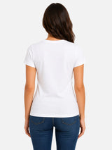 Women T-Shirt Round Neck Half Sleeves with Simple Everyday Styling for Casual Wear and Easy Pairing Comfort