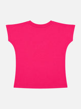 Baby Girls Round Neck Half Sleeve T-Shirt for Casual Wear, Easy Movement, Everyday Comfort and Regular Wardrobe Use