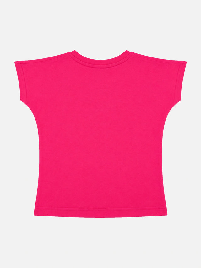 Baby Girls Round Neck Half Sleeve T-Shirt for Casual Wear, Easy Movement, Everyday Comfort and Regular Wardrobe Use