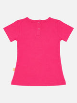 Baby Girls Cotton Round Neck Half Sleeve T-Shirt for Casual Dressing, Lounge Wear and Everyday Comfort - Pack of 1
