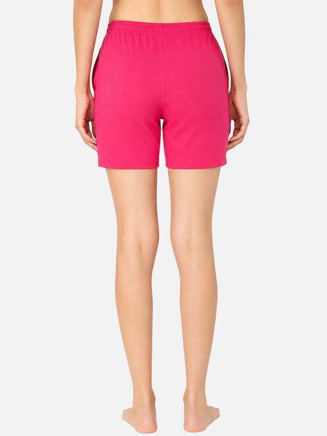 Women 100% Cotton Shorts with Side Pockets, Casual Regular Fit and Comfortable Everyday Styling Essentials
