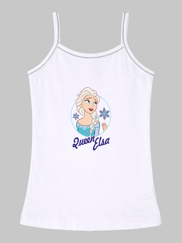 Girls Frozen Camisole Sleeveless Vest Innerwear for Comfortable Daily Wear, Easy Movement and Regular Use - Pack of 4