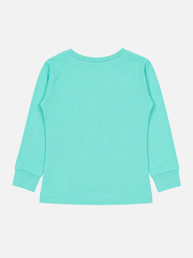 Baby Girls Solid T-Shirt Round Neck Full Sleeves Casual Wear Top for Playtime, Travel and Everyday Outfits - Pack of 1