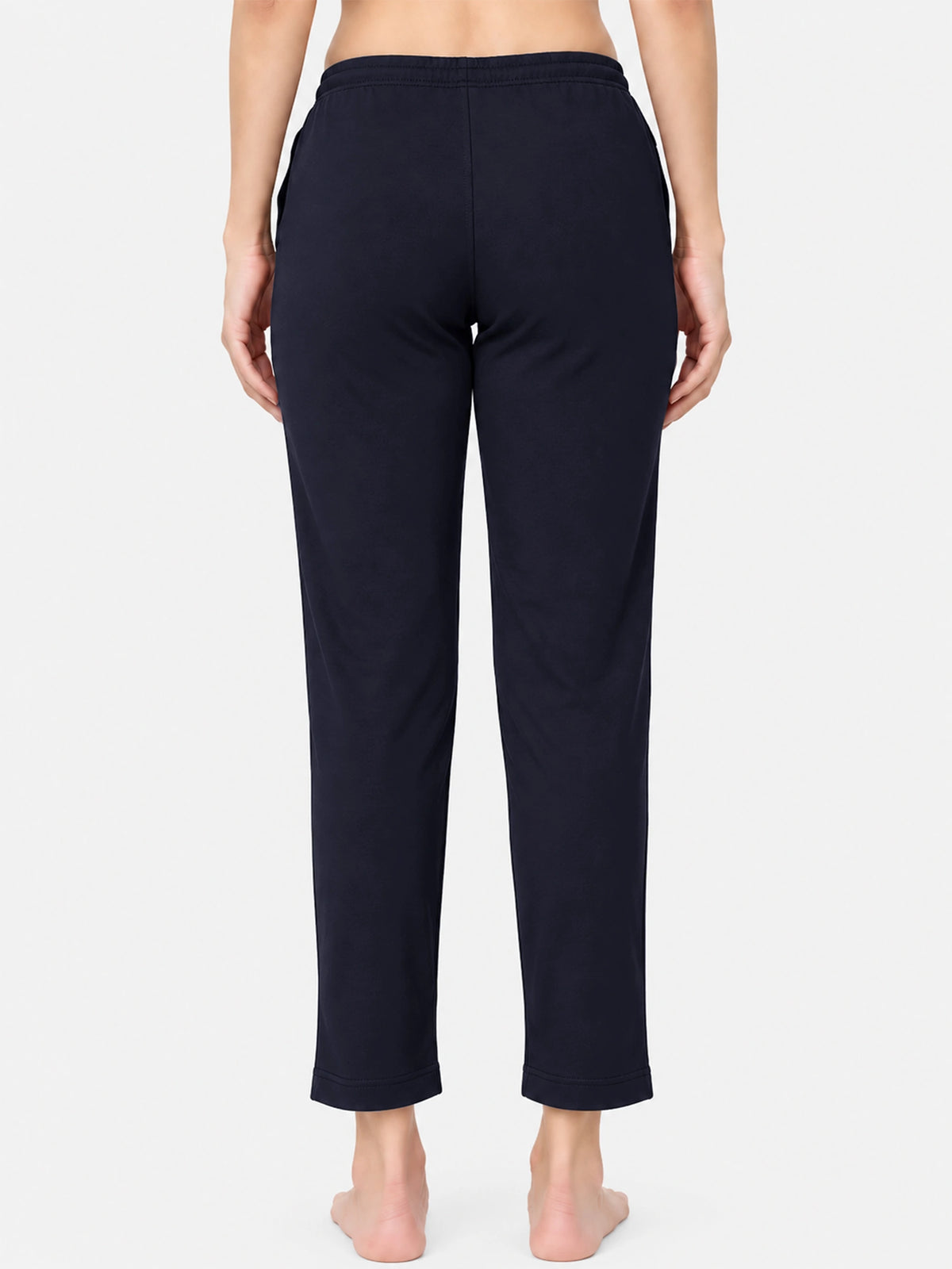Women 100% Cotton Track Pant with Side Pockets and Solid Sports Jogger Styling for Workout, Gym and Active Wear