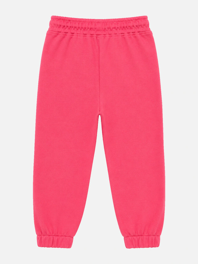 Baby Girls Interlock Track Pant with Printed Regular Fit for Casual Wear, Lounge Comfort and Easy Movement