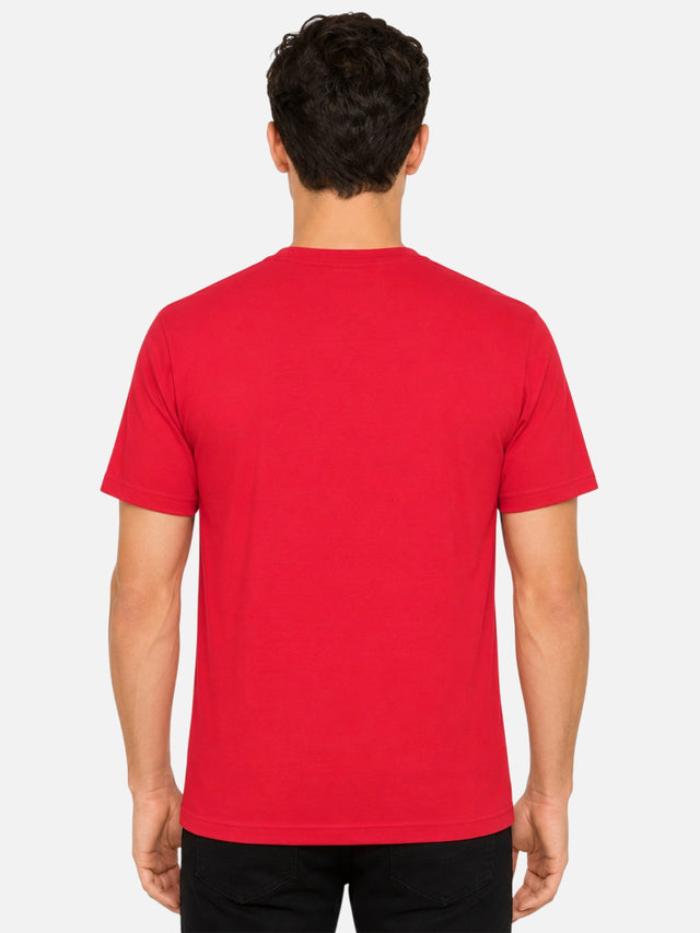 Men 100% Cotton Round Neck T-Shirt with Half Sleeves, Soft Regular Fit Comfort and Everyday Casual Wear