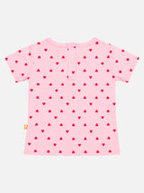 Baby Girls Cotton Round Neck Half Sleeve T-Shirt for Casual Wear, Easy Dressing and Everyday Wardrobe Use - Pack of 1