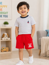 Baby Boys 100% Cotton Shorts for Everyday Casual Wear, Easy Movement and Regular Wardrobe Comfort Essentials