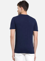 Men 100% Cotton Round Neck T-Shirt with Half Sleeves, Soft Regular Fit Comfort and Everyday Casual Wear