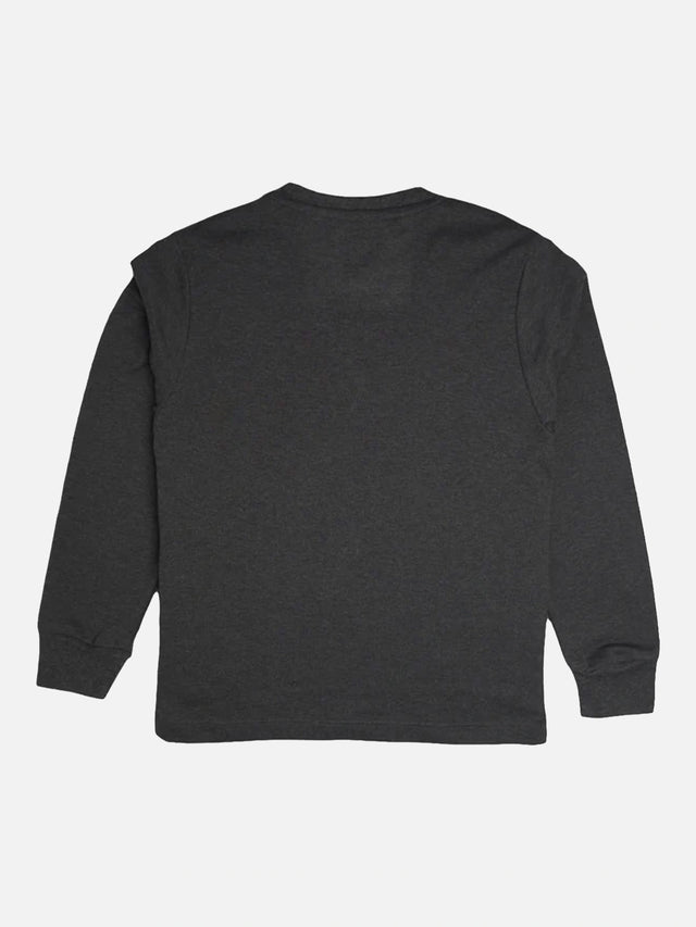 Boys Cotton Solid T-Shirt with Round Neck Full Sleeves for Casual Wear, Layering and Regular Wardrobe Use