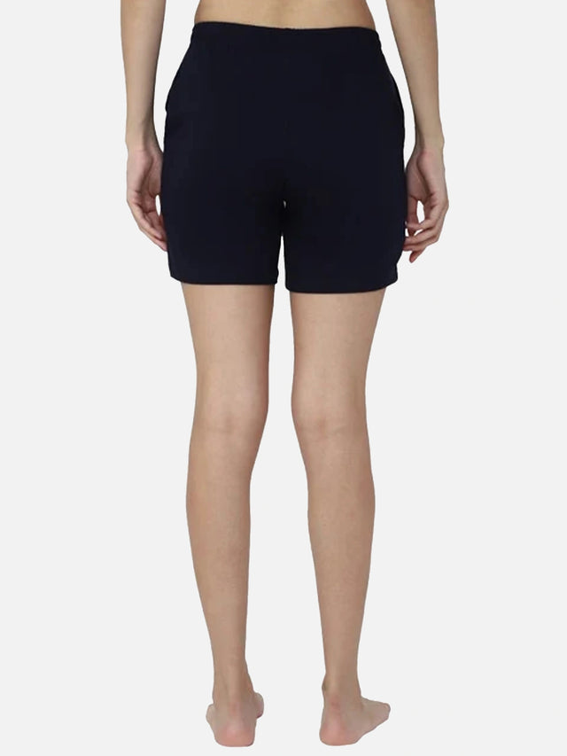 Women 100% Cotton Shorts with Side Pockets, Casual Regular Fit and Comfortable Everyday Styling Essentials