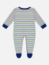 Unisex Baby 100% Cotton Front Open Full Sleeve Romper with Sleepsuit Comfort and Easy Dressing for Everyday Use