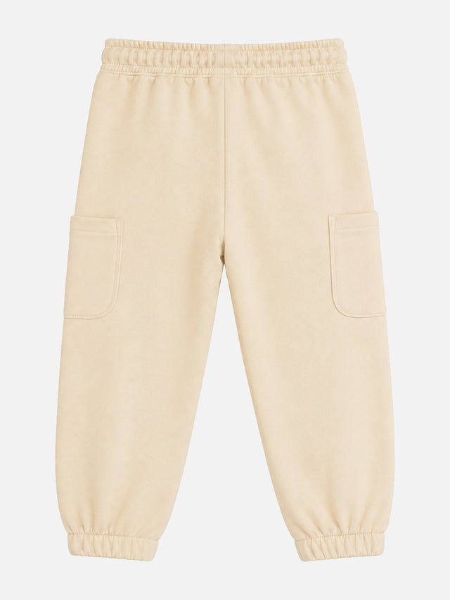 Baby Girls French Terry Cotton Track Pant with Regular Fit for Casual Wear, Jogger Styling and Everyday Comfort