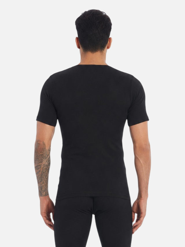 Men Round Neck Half Sleeves Thermal Top for Winter Base Layering, Cold-Weather Comfort and Everyday Warm Innerwear Essentials