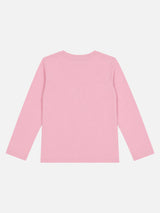Girls Round Neck Full Sleeves Printed T-Shirt with Casual Styling, Easy Movement and Comfortable Regular Wear Appeal