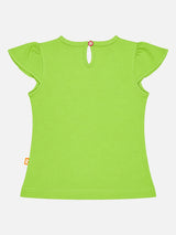 Baby Girls Round Neck Half Sleeve T-Shirt for Casual Dressing, Easy Movement and Regular Wardrobe Use - Pack of 1