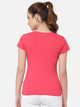Women Solid T-Shirt Round Neck Half Sleeves with Everyday Casual Styling for Comfort and Wardrobe Essentials