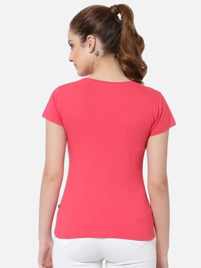 Women Solid T-Shirt Round Neck Half Sleeves with Everyday Casual Styling for Comfort and Wardrobe Essentials