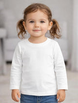 Baby Girls Round Neck Full Sleeves T-Shirt for Everyday Comfort, Casual Wear and Regular Wardrobe Use - Pack of 2