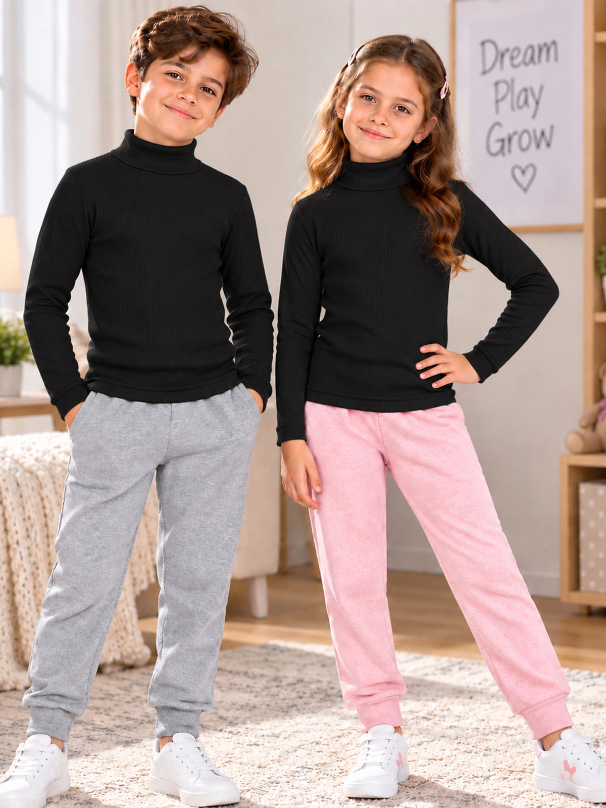 Unisex High Neck Full Sleeves Thermal Top for Winter Wear, Warm Base Layer Comfort and Cold Weather Use