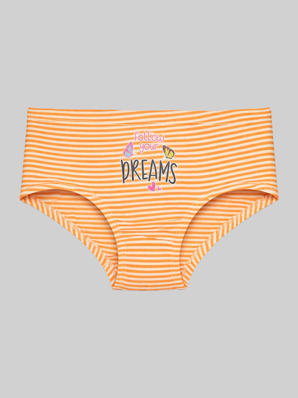 Girls 100% Cotton Panty with Soft Inner Elastic Comfort, Smooth Underwear Fit and Everyday Essentials - Pack of 3