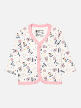 Unisex Baby Cotton Printed Top and Pyjama Set with Soft Comfort, Coordinated Nightwear Style and Everyday Ease