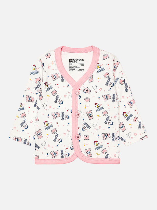 Unisex Baby Cotton Printed Top and Pyjama Set with Soft Comfort, Coordinated Nightwear Style and Everyday Ease