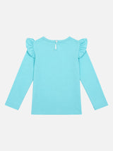 Baby Girls 100% Cotton Printed Full Sleeve T-Shirt with Regular Fit for Everyday Casual Wear and Regular Use