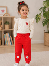 Baby Girls Cotton Track Pant for Everyday Comfort, Lounge Wear, Easy Movement and Casual Wardrobe Essentials - Pack of 1
