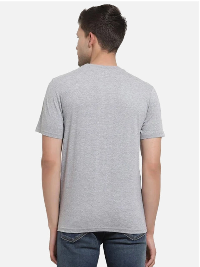 Men Solid T-Shirt Round Neck Half Sleeves with Clean Everyday Styling for Casual Wear and Comfort Essentials