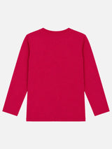 Girls Round Neck Full Sleeves Printed T-Shirt with Casual Styling, Easy Movement and Comfortable Regular Wear Appeal
