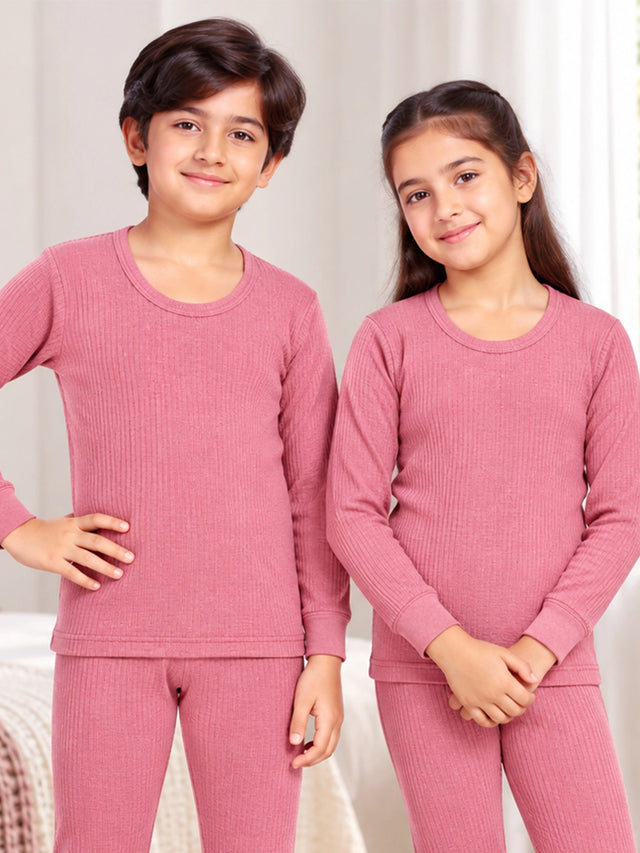 Unisex Antibacterial Round Neck Full Sleeve Thermal Top for Winter Innerwear Comfort and Warm Base Wear - Pack of 2