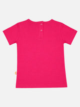 Baby Girls Cotton Round Neck Half Sleeve T-Shirt for Casual Wear, Easy Dressing and Everyday Wardrobe Use - Pack of 1
