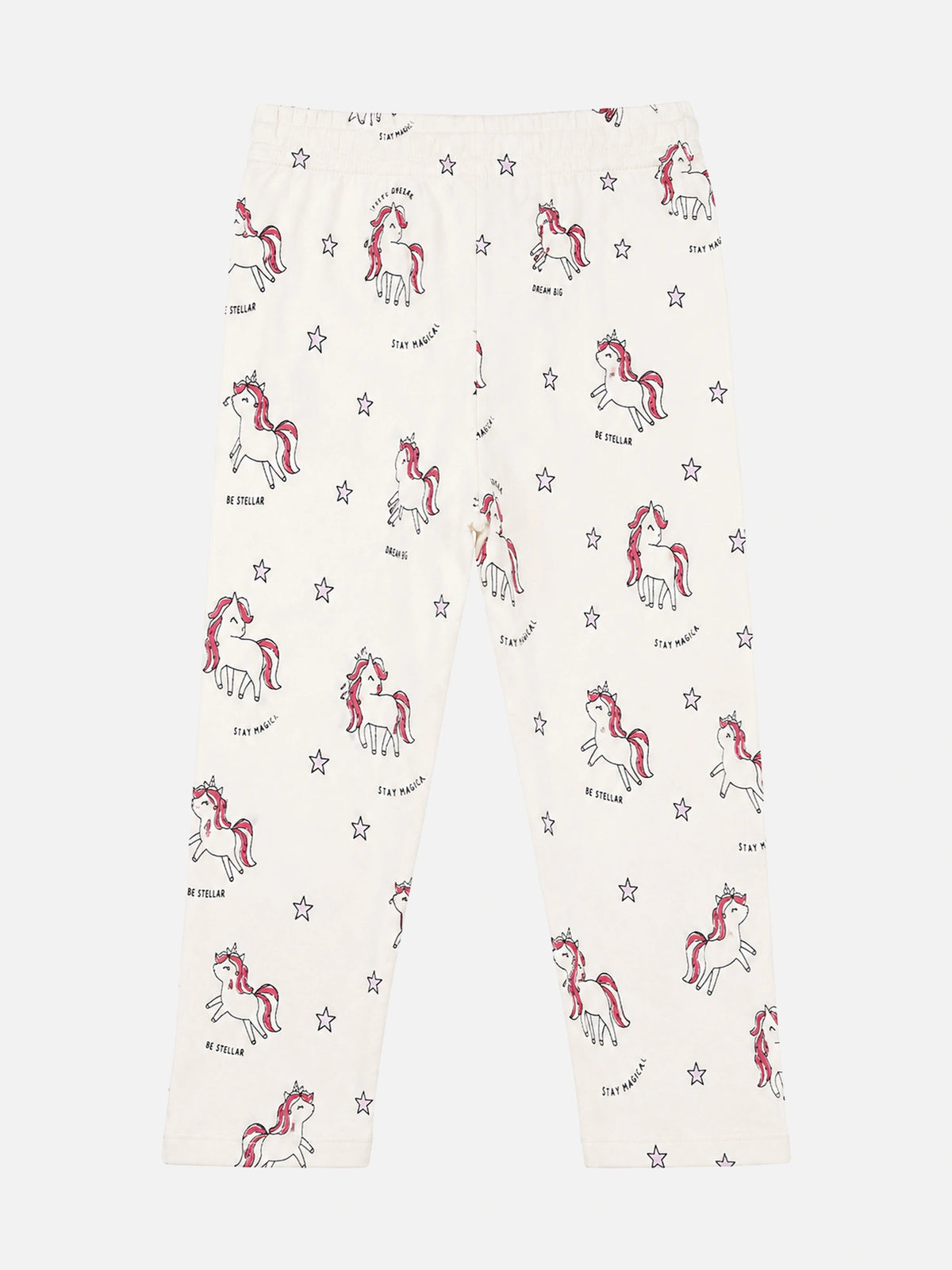 Baby Girls Interlock Cotton Track Pant with Regular Fit for Casual Wear, Jogger Comfort and Easy Movement