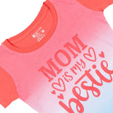 Baby Girls Round Neck Half Sleeve T-Shirt for Casual Wear, Easy Movement, Everyday Comfort and Regular Use