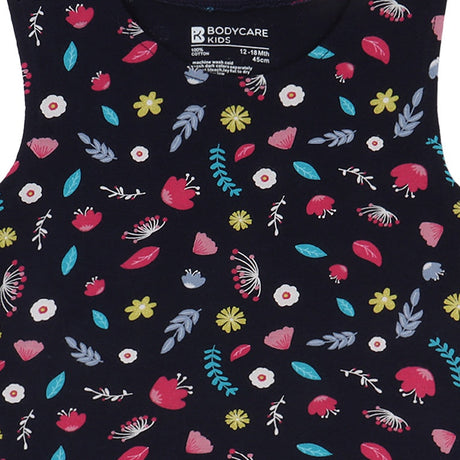 Bodycare Girls Cotton Frock Round Neck Sleeveless Pack Of 2